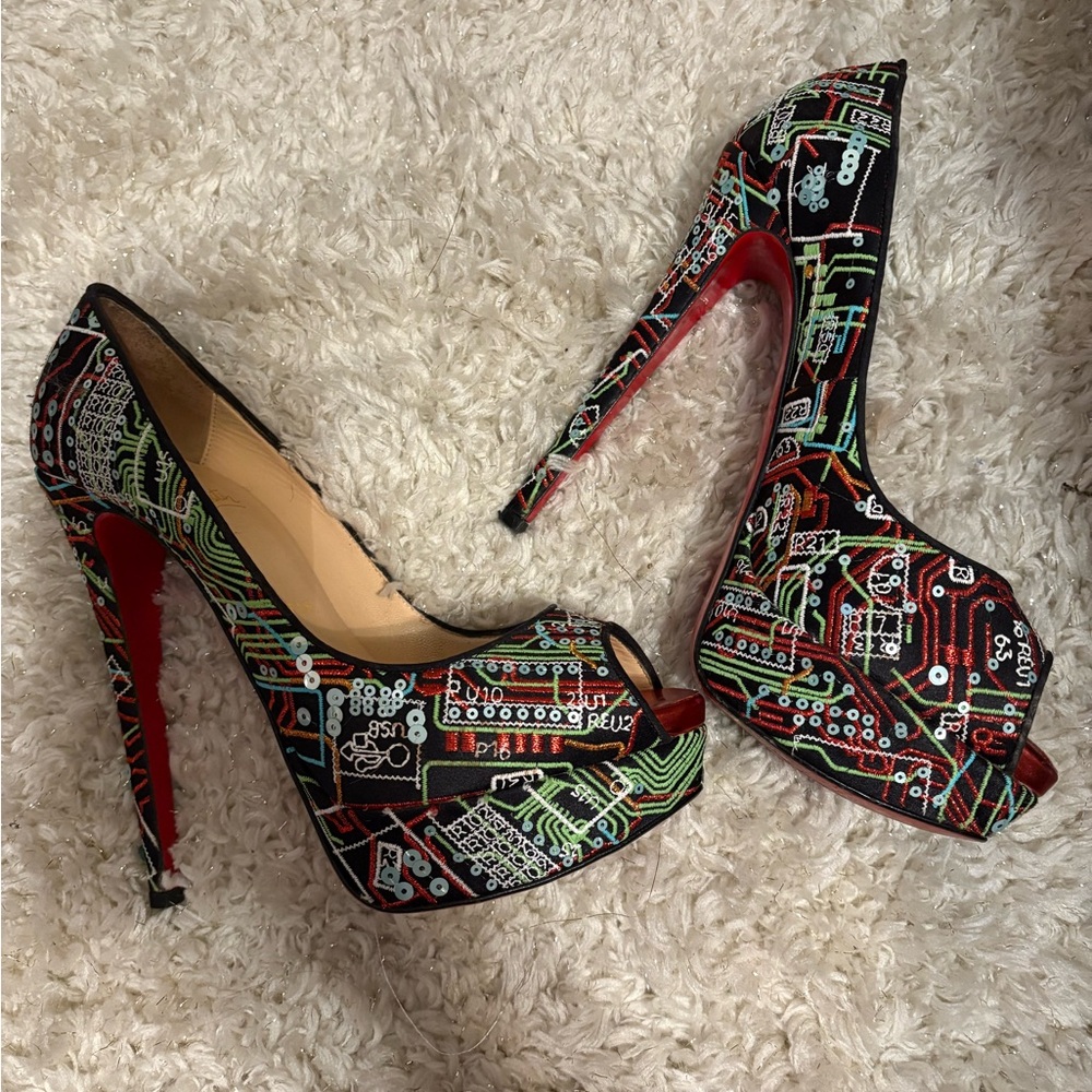 Christian Louboutin Lady Geek 37.5 retail $1695